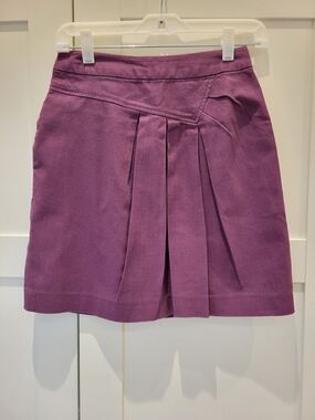 Tabitha Purple Pleated Mini Skirt